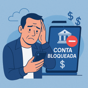 Conta Bloqueada Judicialmente. Perda de acesso às contas bancárias.